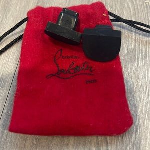 Christian Louboutin Paris Black Large Heel Taps and dust bag